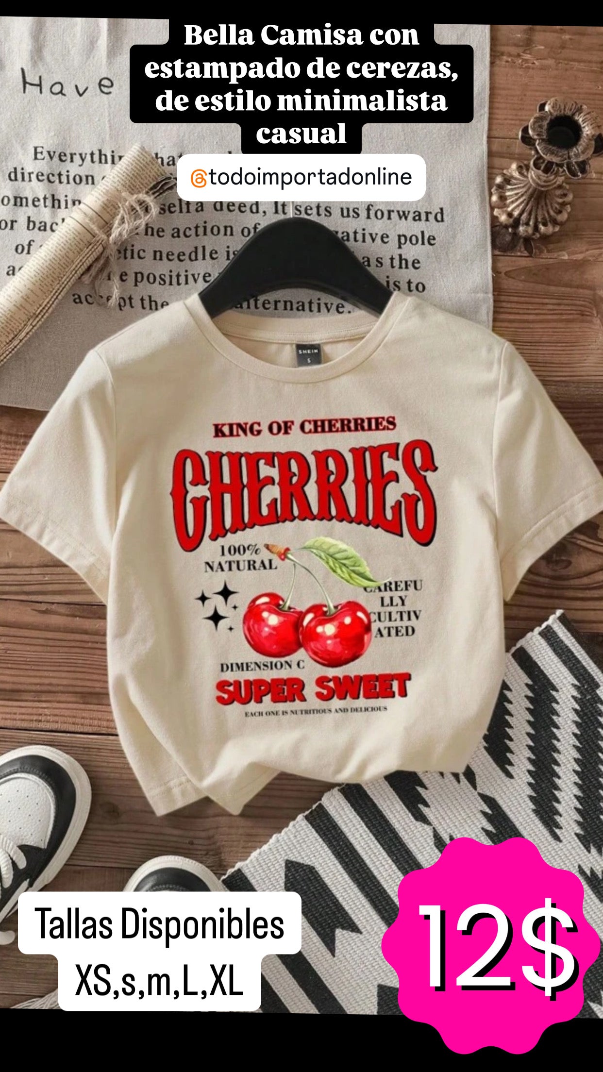 Franela de Cerezas de dama