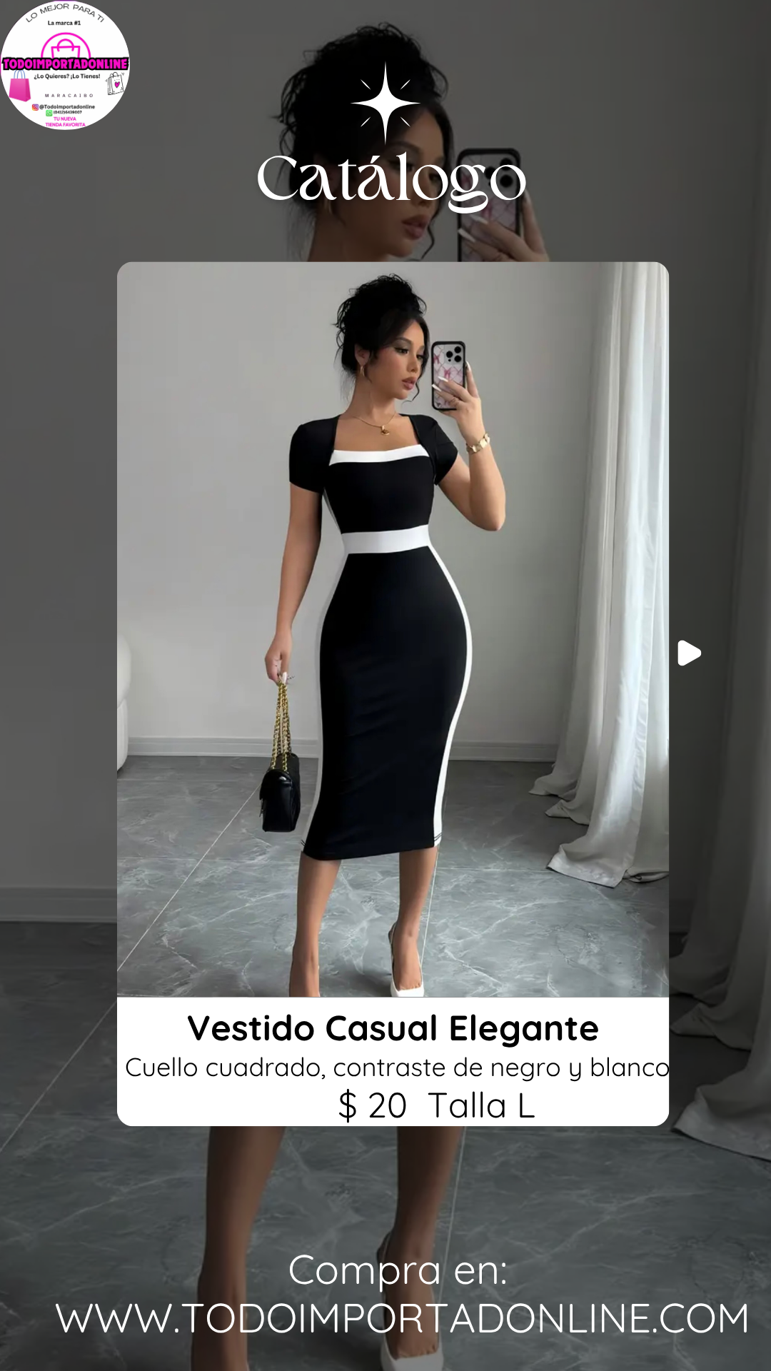 Vestido Casual Elegante de Dama