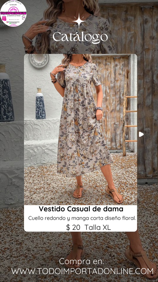 Vestido casual de dama