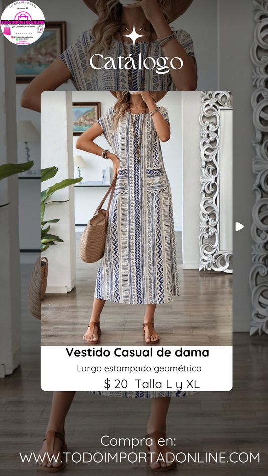 Vestido casual de dama