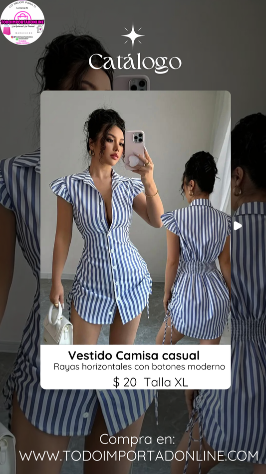 Vestido, camisa, casual de dama