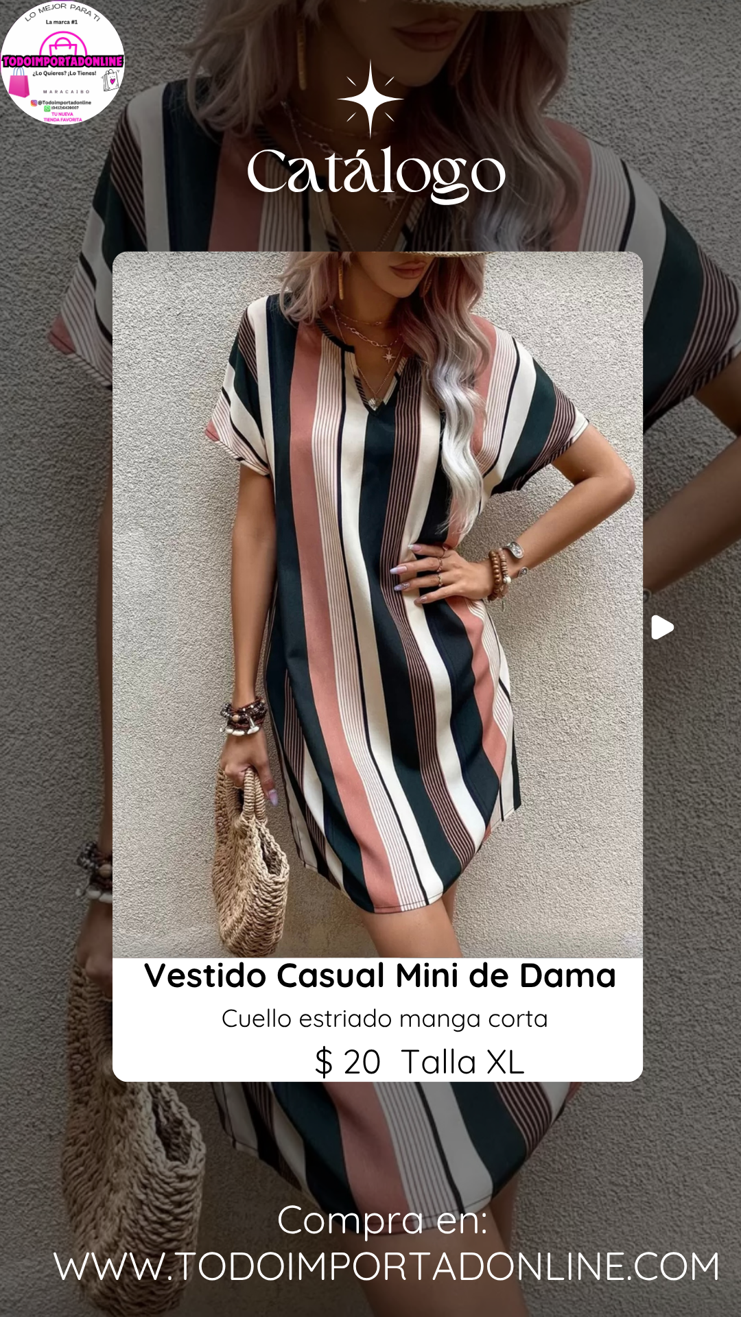 Vestido casual, mini de dama