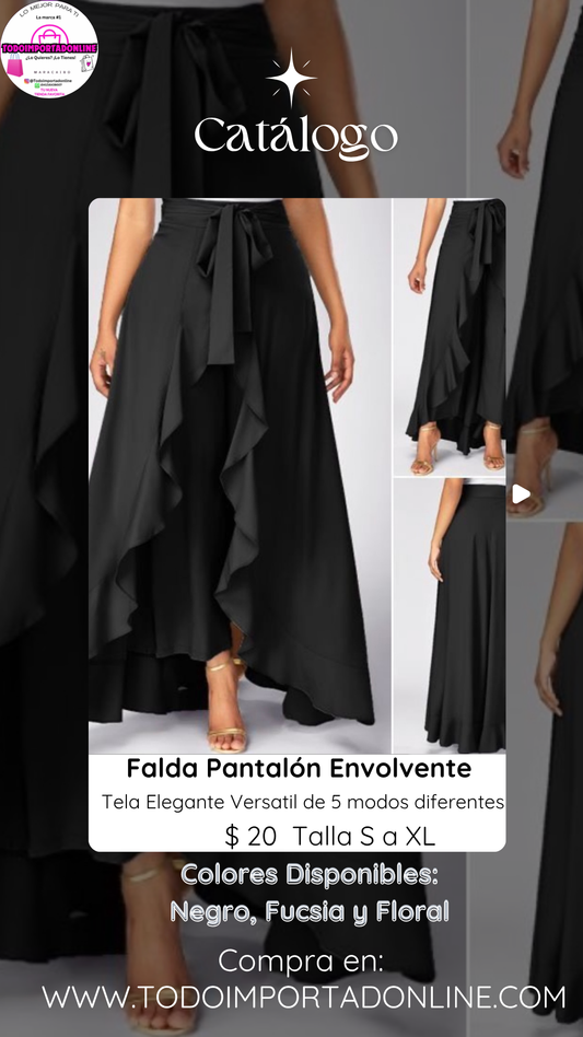 Falda Pantalón Envolvente de Dama