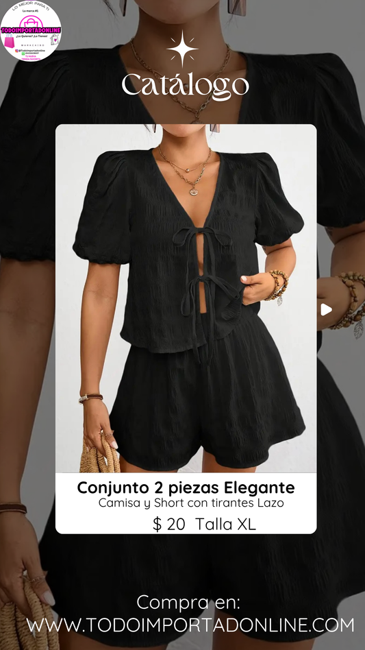 Conjunto de dos piezas elegantes para