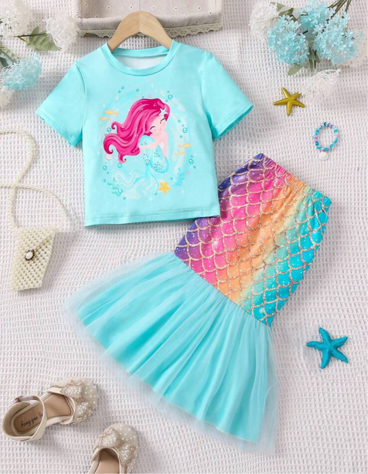 Conjunto de Sirena para niñas