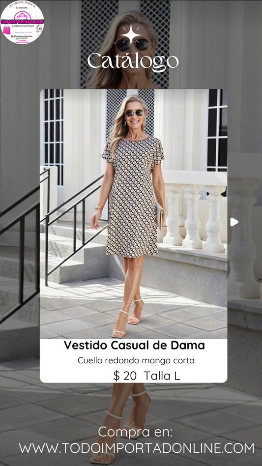 Vestido casual de dama