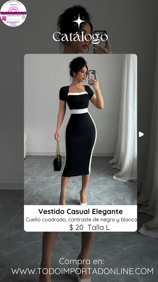 Vestido Casual Elegante de Dama