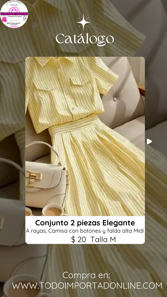 Conjunto de dos piezas de Dama ￼